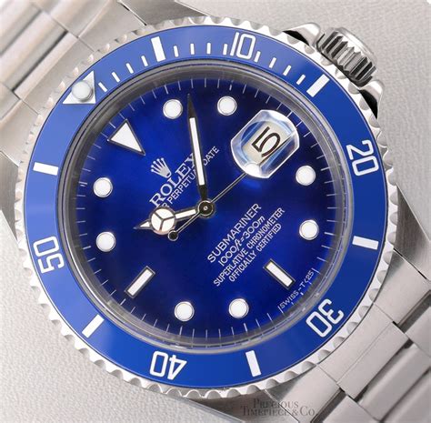 rolex submariner blue 16610ln|Rolex Submariner date 16610 price.